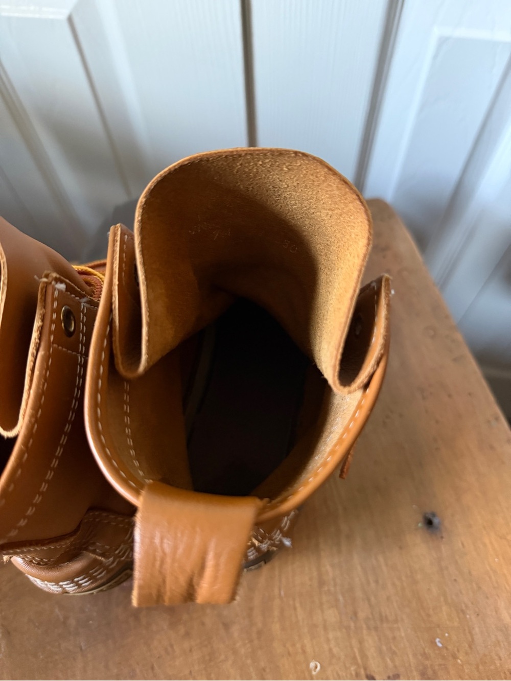 L.L. Bean Brown Leather and Dark Brown Rubber Duck Boots - Picture 4 of 8